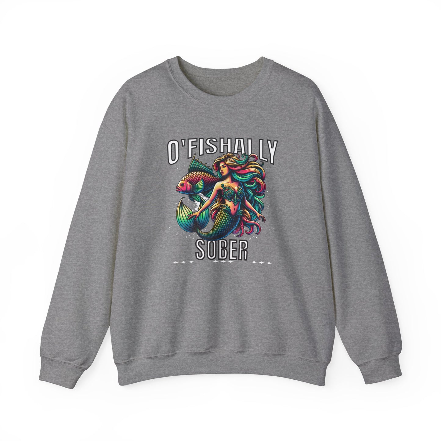 O'Fishally Sober Unisex Heavy Blend™ Crewneck Sweatshirt