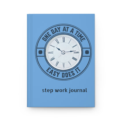 One Day at a Time Clock Hardcover Journal Matte