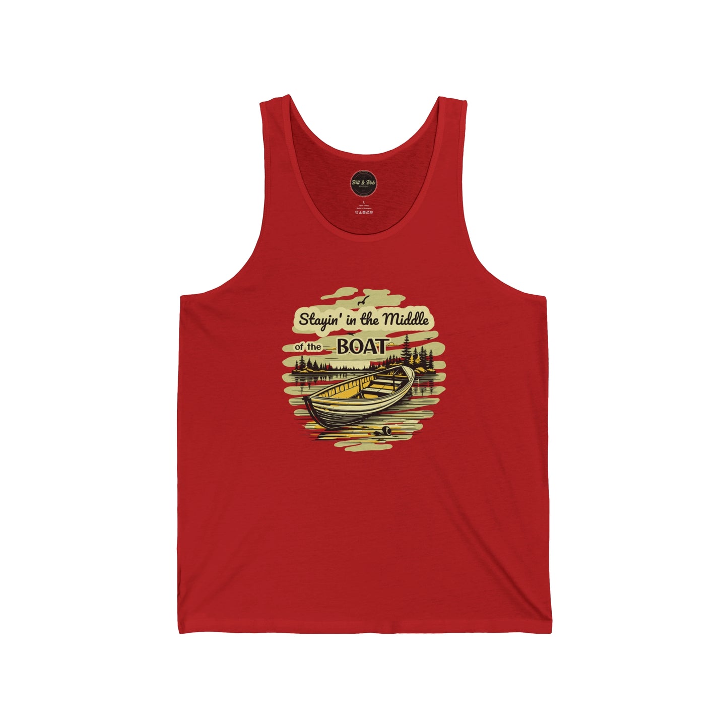 Middle of the Boat Unisex Jersey Tank