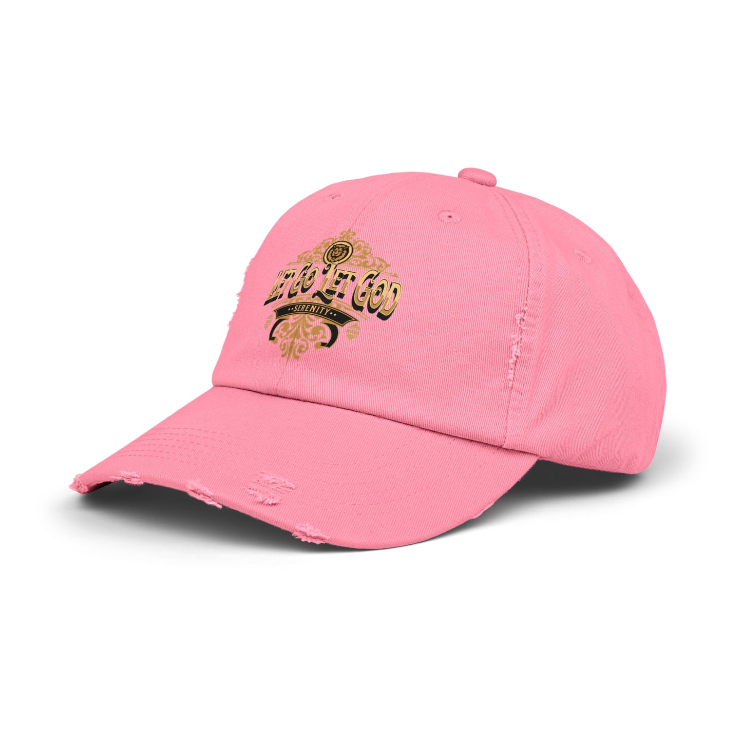 Let Go Let God Unisex Distressed Cap