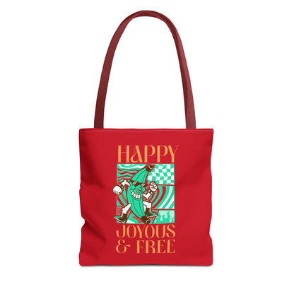 Happy Joyous and Free Tote Bag (AOP)