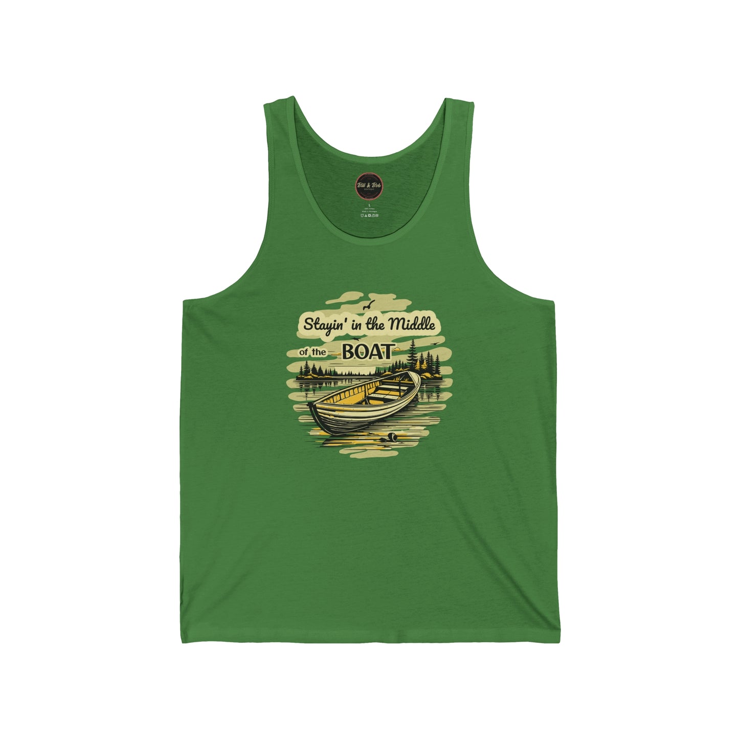 Middle of the Boat Unisex Jersey Tank