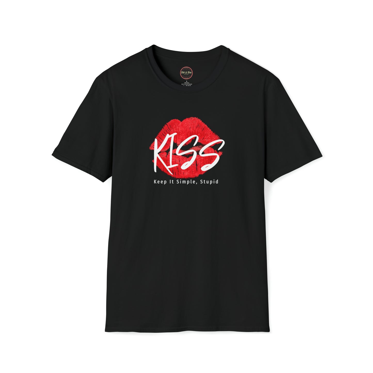 Keep it Simple, Stupid: KISS Unisex Softstyle T-Shirt