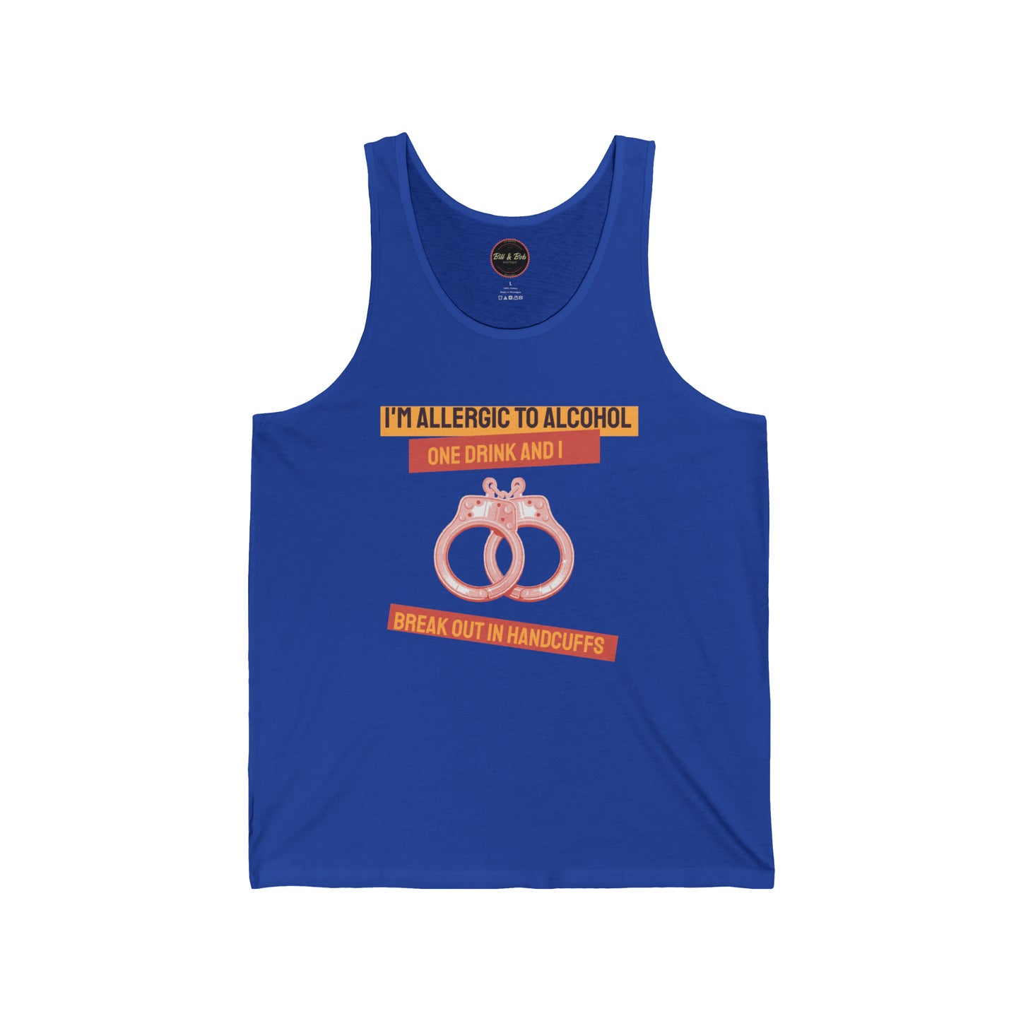 Break Out in Handcuffs Unisex Jersey Tank