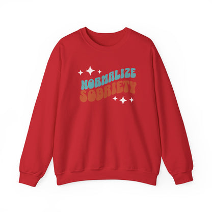 Normalize Sobriety Unisex Heavy Blend™ Crewneck Sweatshirt