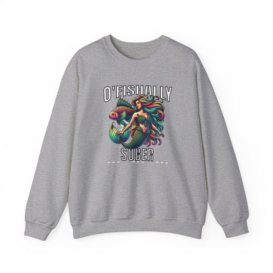 O'Fishally Sober Unisex Heavy Blend™ Crewneck Sweatshirt