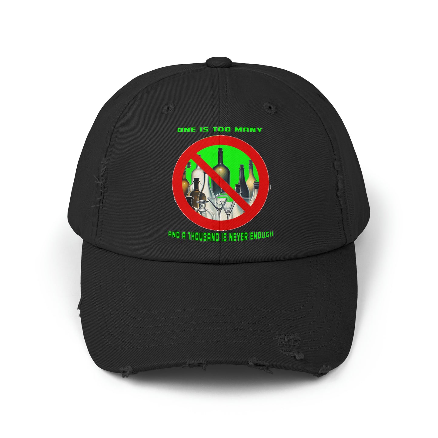 One is Too Many Unisex Distressed Cap