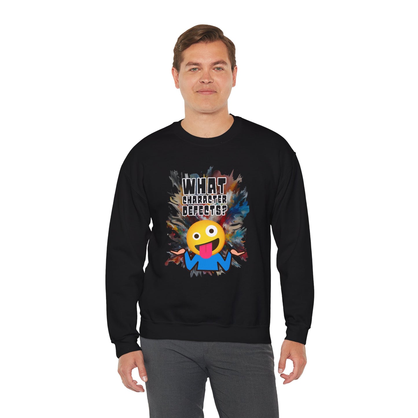 What Character Defects? Unisex Heavy Blend™ Crewneck Sweatshirt