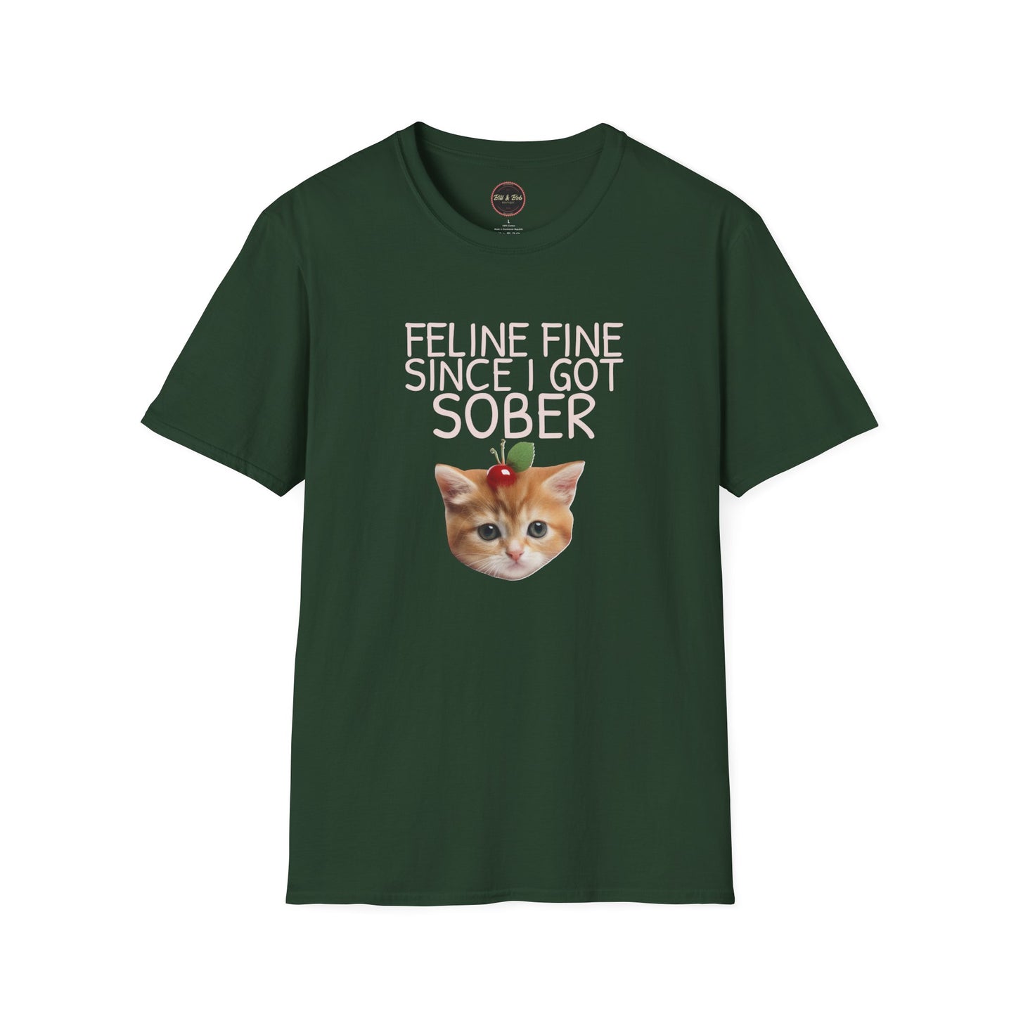 Feline Fine Unisex Softstyle T-Shirt
