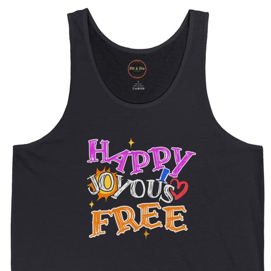 Happy Joyous Free Unisex Jersey Tank