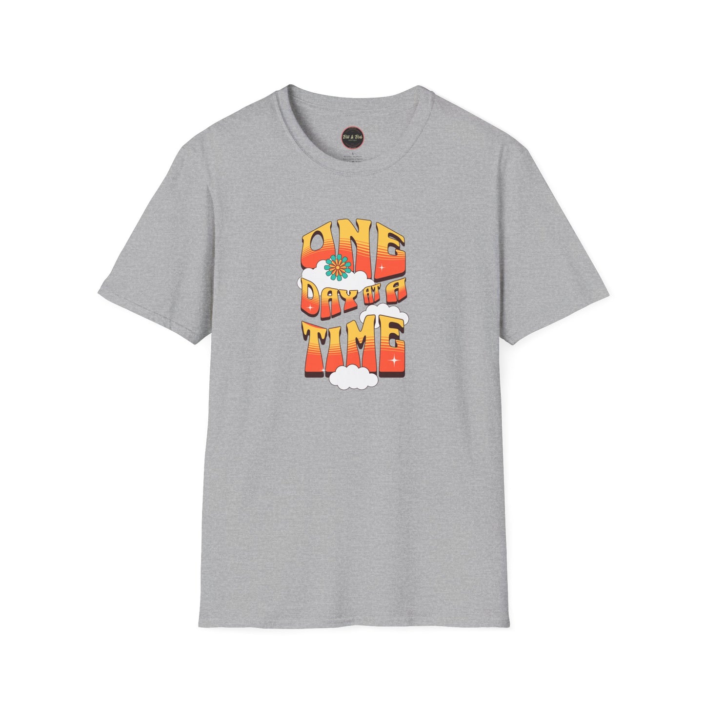 One Day at a Time Clouds Unisex Softstyle T-Shirt