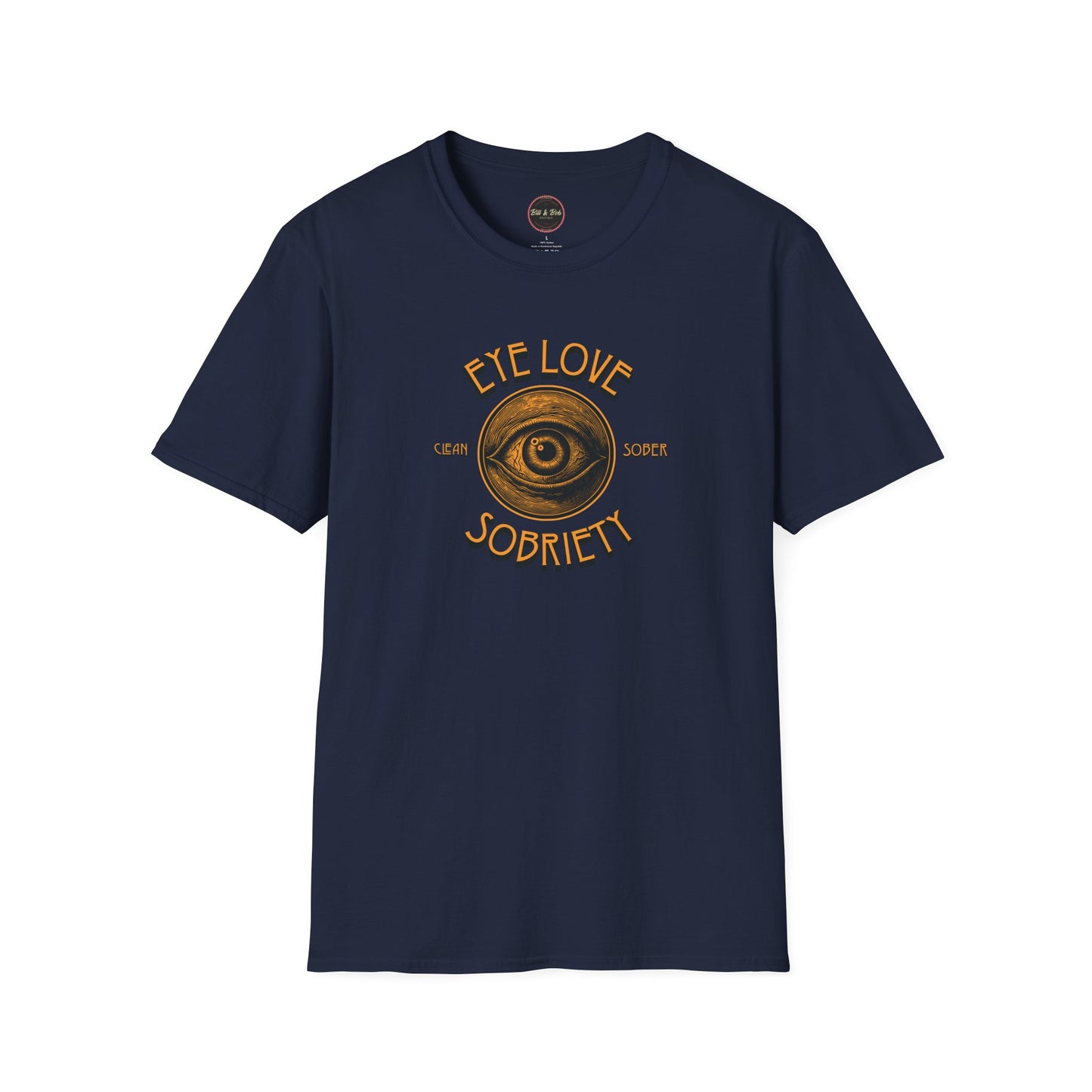 Eye Love Sobriety Unisex Softstyle T-Shirt