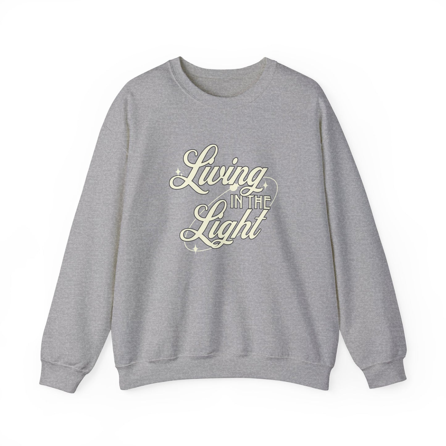 Living in the Light Unisex Heavy Blend™ Crewneck Sweatshirt