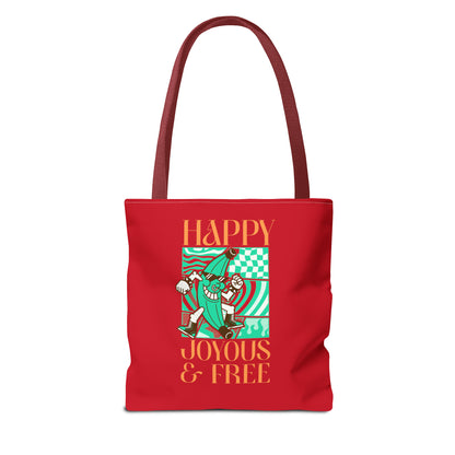 Happy Joyous and Free Tote Bag (AOP)