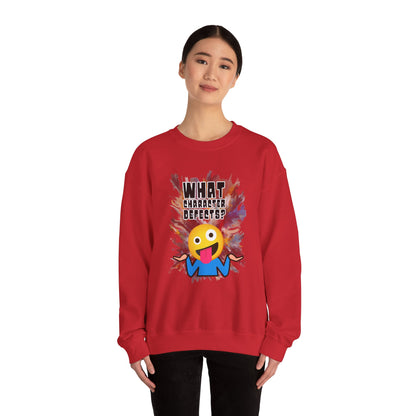 What Character Defects? Unisex Heavy Blend™ Crewneck Sweatshirt