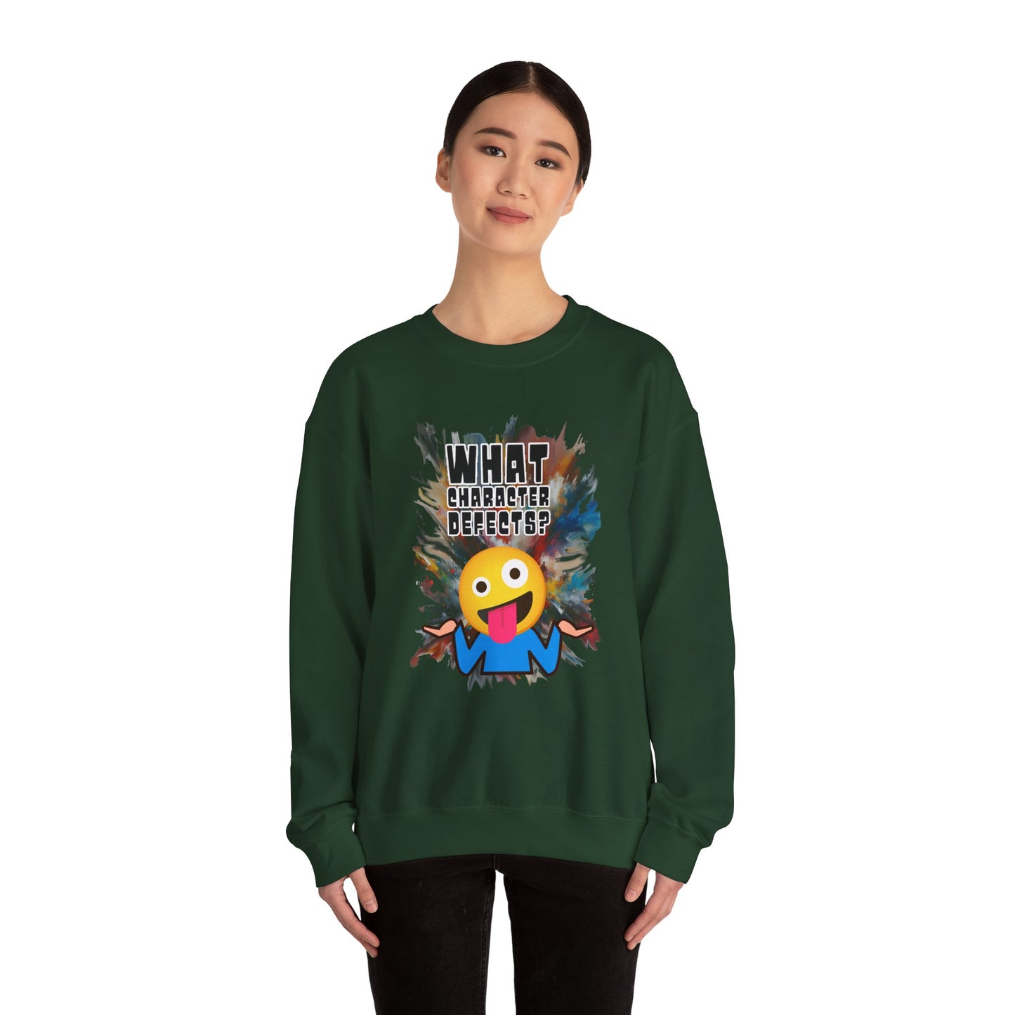 What Character Defects? Unisex Heavy Blend™ Crewneck Sweatshirt