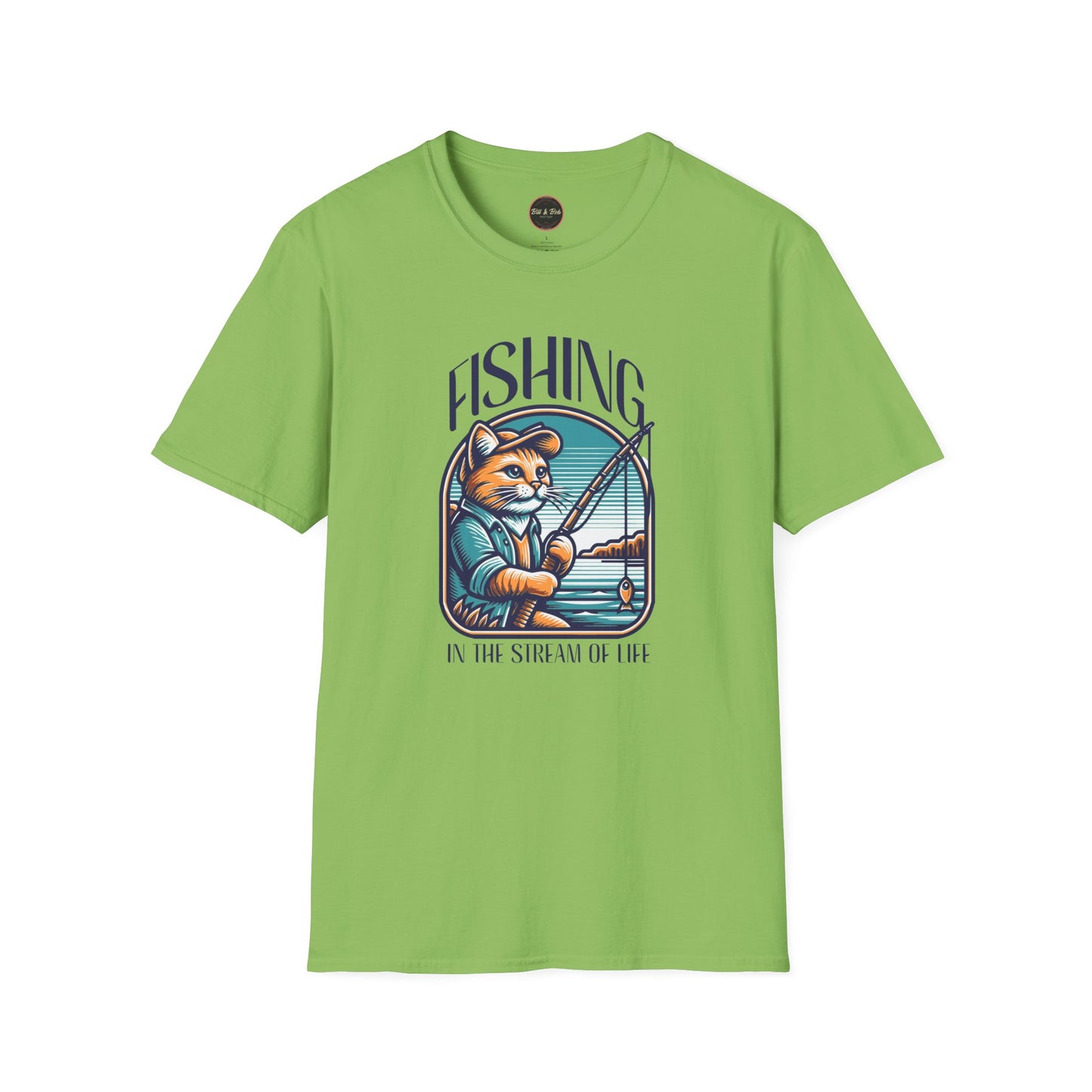 Fishing in the Stream of Life Unisex Softstyle T-Shirt