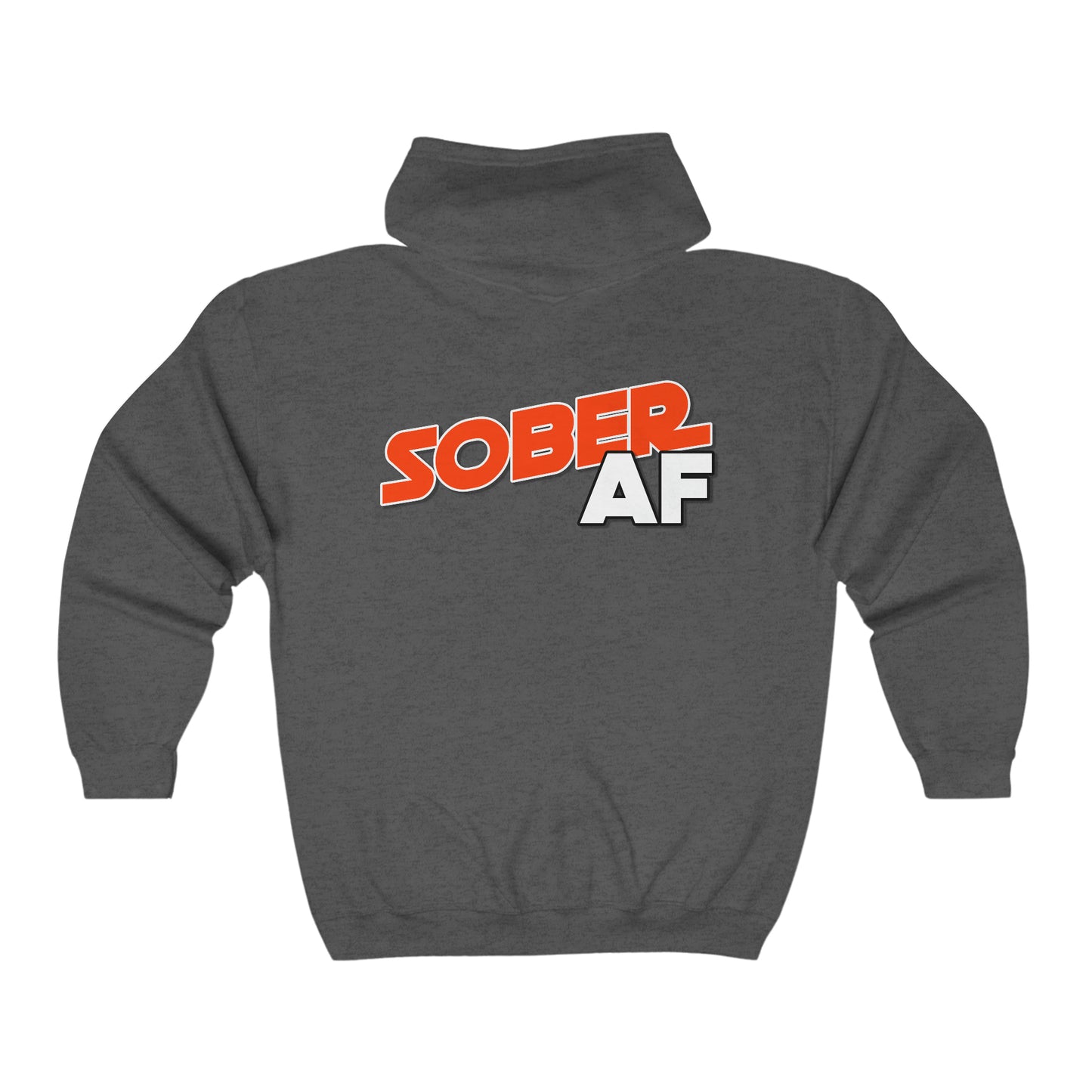 Sober AF Unisex Heavy Blend™ Full Zip Hooded Sweatshirt