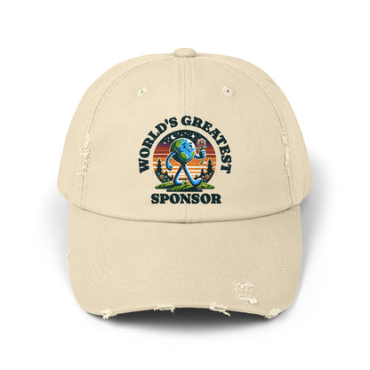 World's Greatest Sponsor Unisex Distressed Cap