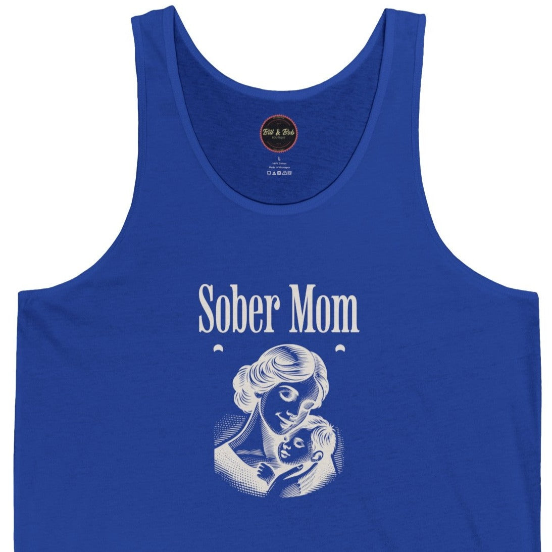 Sober Mom Unisex Jersey Tank