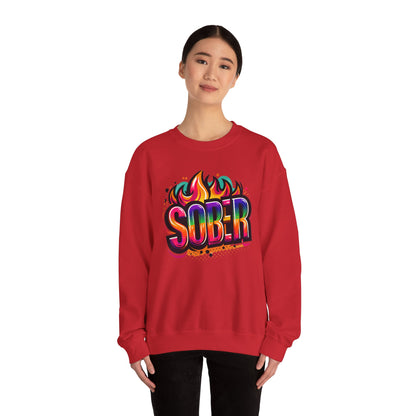 Sober Flames Unisex Heavy Blend™ Crewneck Sweatshirt