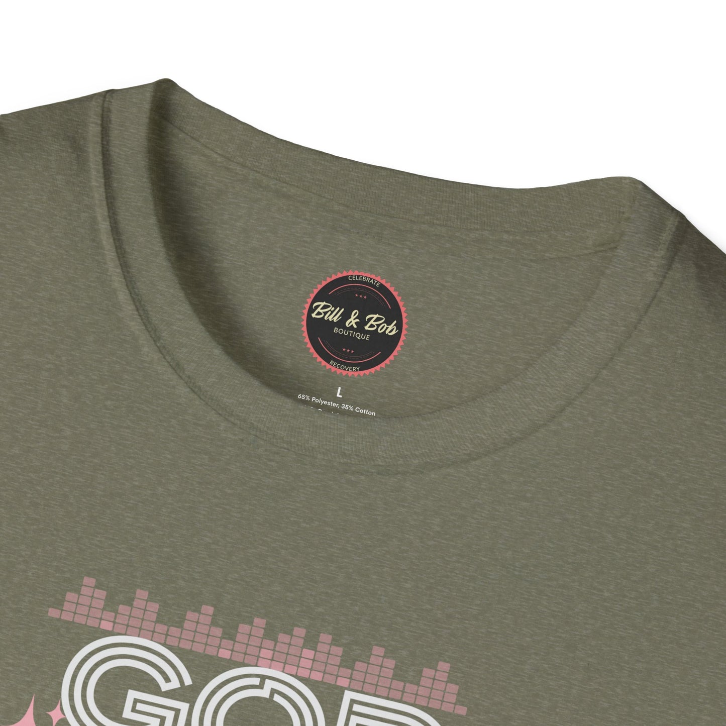 God is in the Pause Unisex Softstyle T-Shirt