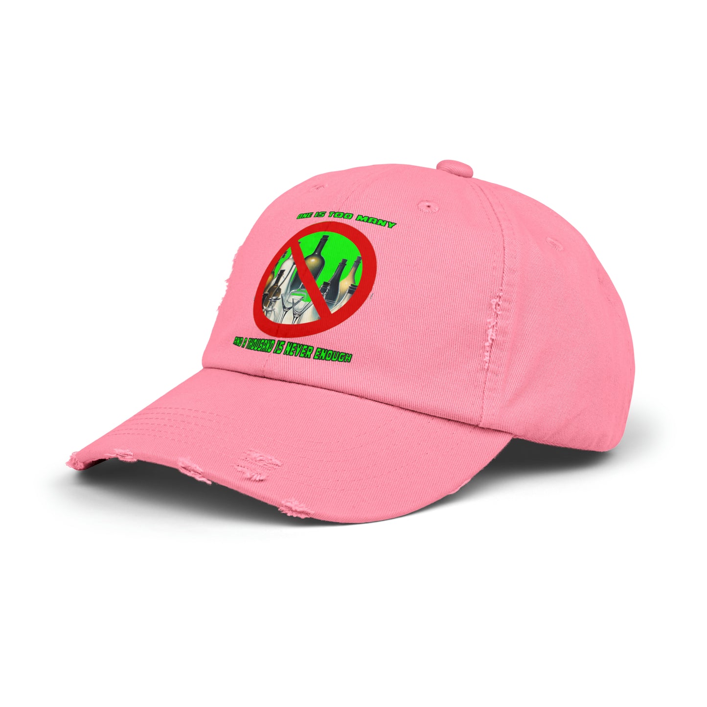 One is Too Many Unisex Distressed Cap