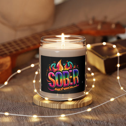 Sober Flames Scented Soy Candle, 9oz , 10 available scents