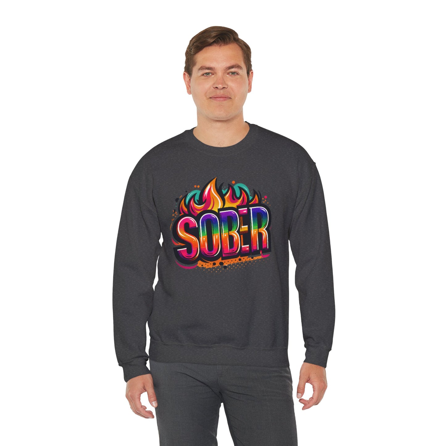 Sober Flames Unisex Heavy Blend™ Crewneck Sweatshirt