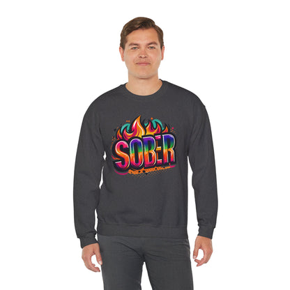 Sober Flames Unisex Heavy Blend™ Crewneck Sweatshirt