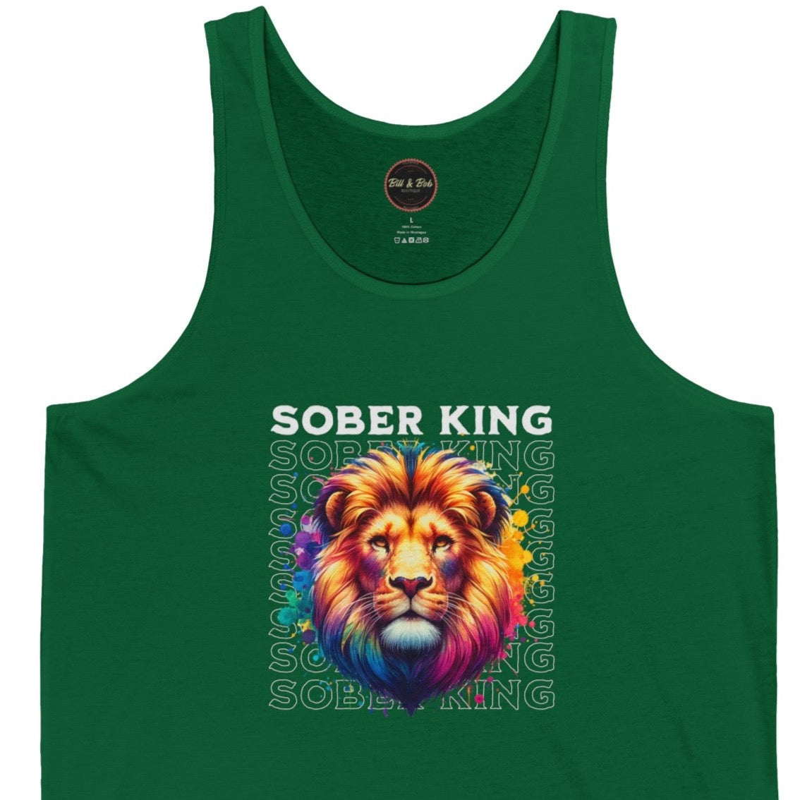 Sober King Unisex Jersey Tank