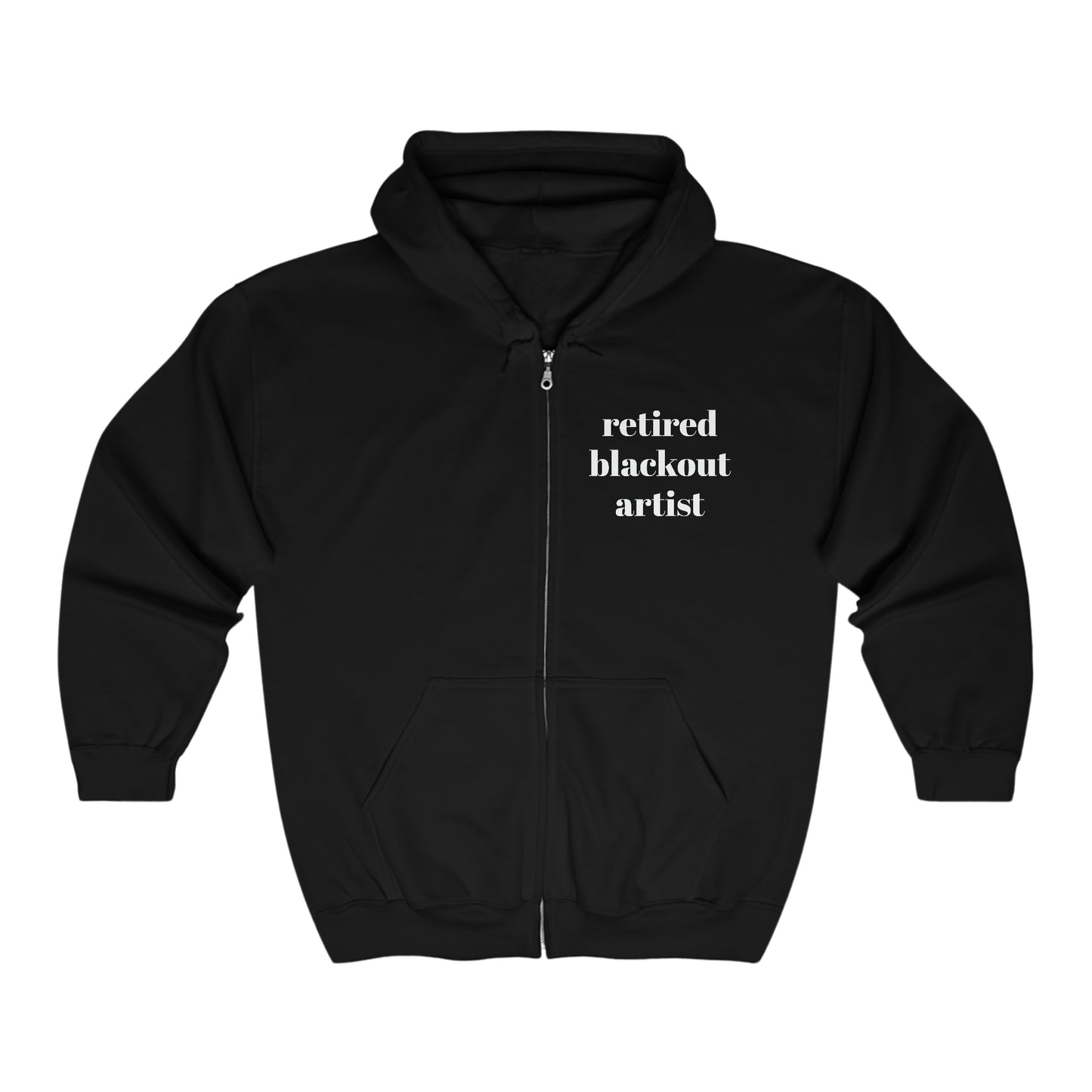 Retired Blackout Artist Unisex Heavy Blend™ Full Zip Hooded Sweatshirt