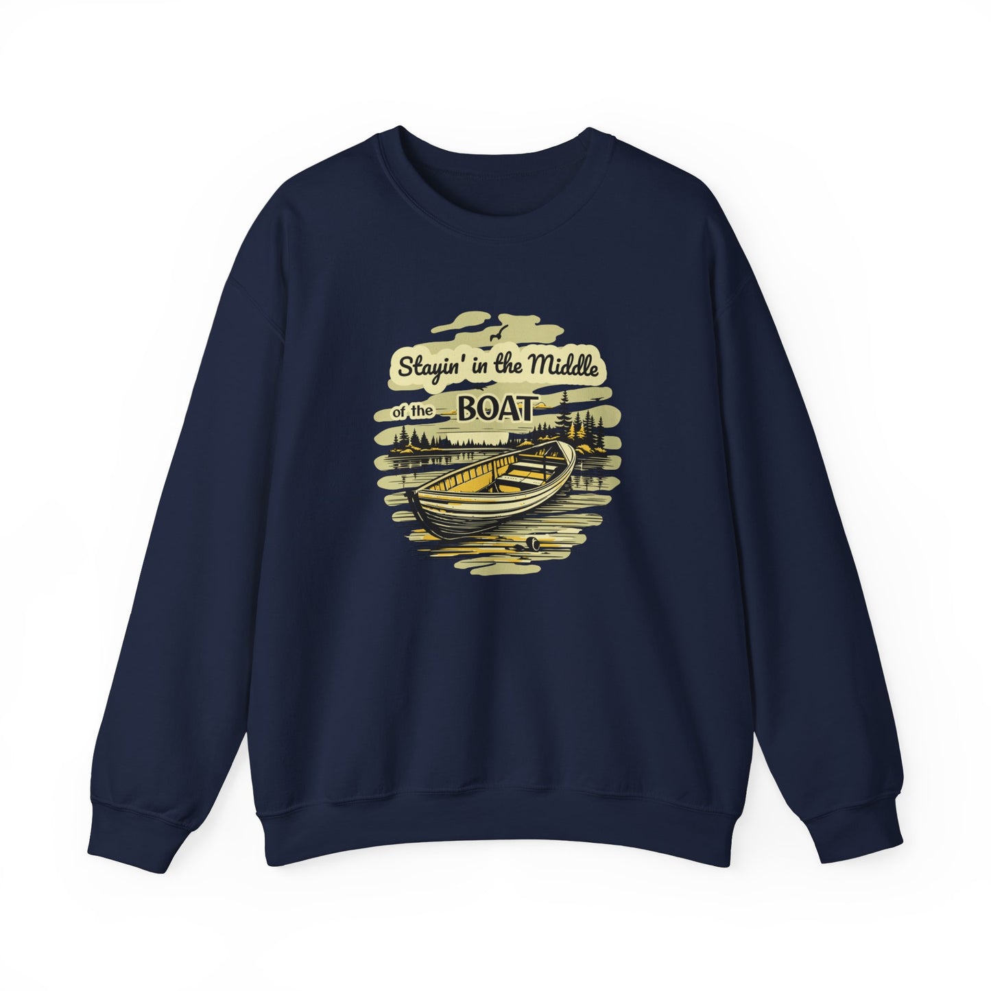 Middle of the Boat Unisex Heavy Blend™ Crewneck Sweatshirt