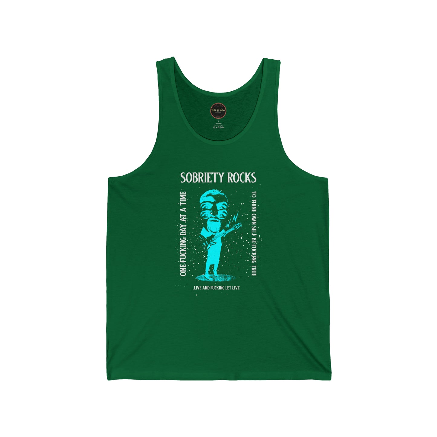 Sobriety Rocks Unisex Jersey Tank