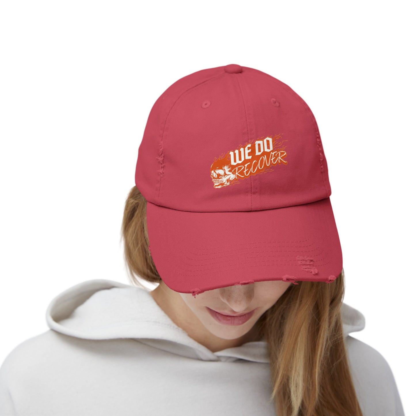 We Do Recover Unisex Distressed Cap