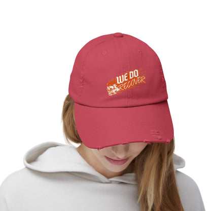 We Do Recover Unisex Distressed Cap