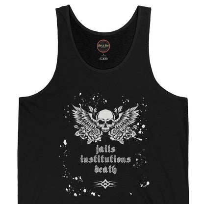 Jails Institutions and Death Unisex Jersey Tank