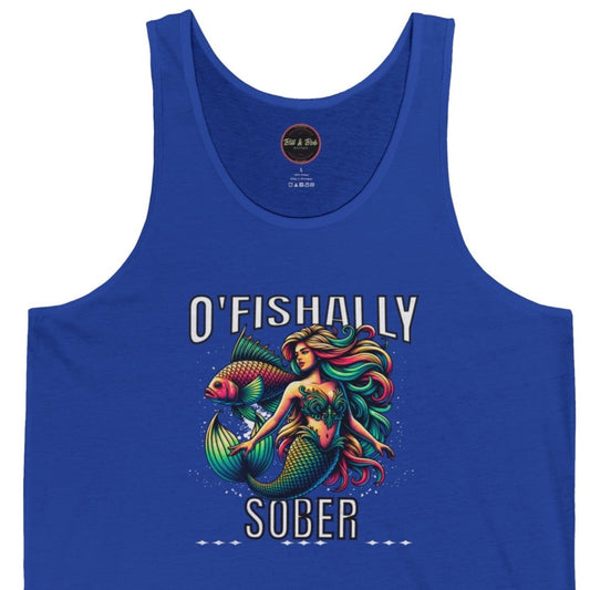 O'Fishally Sober Unisex Jersey Tank