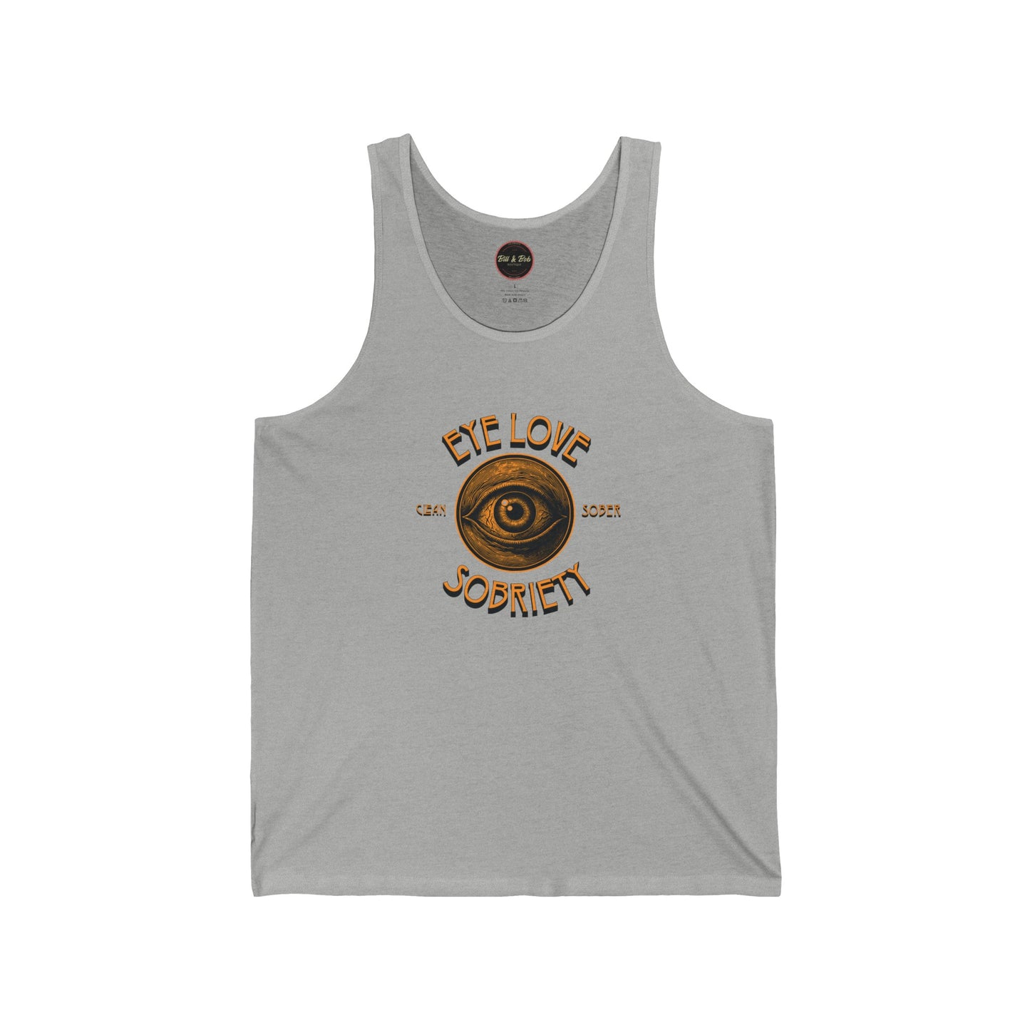 Eye Love Sobriety Unisex Jersey Tank