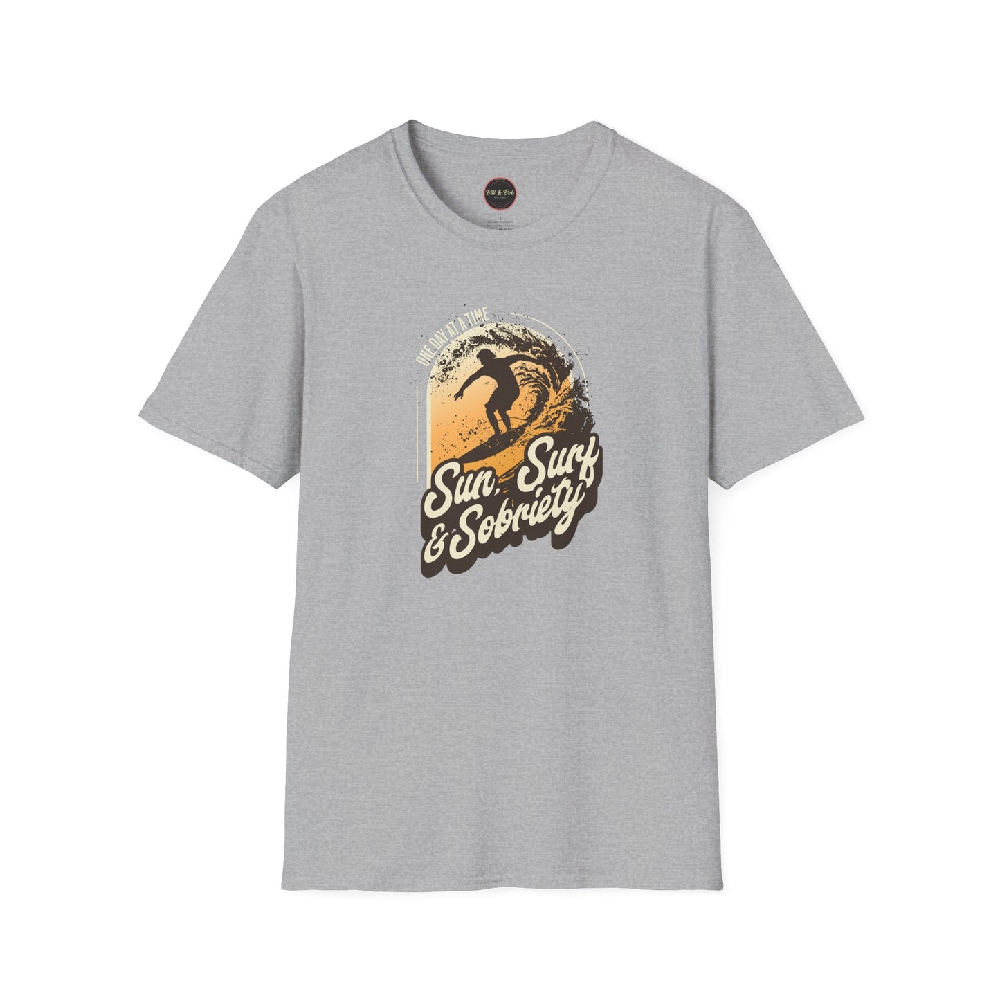 Sun Surf and Sobriety Unisex Softstyle T-Shirt