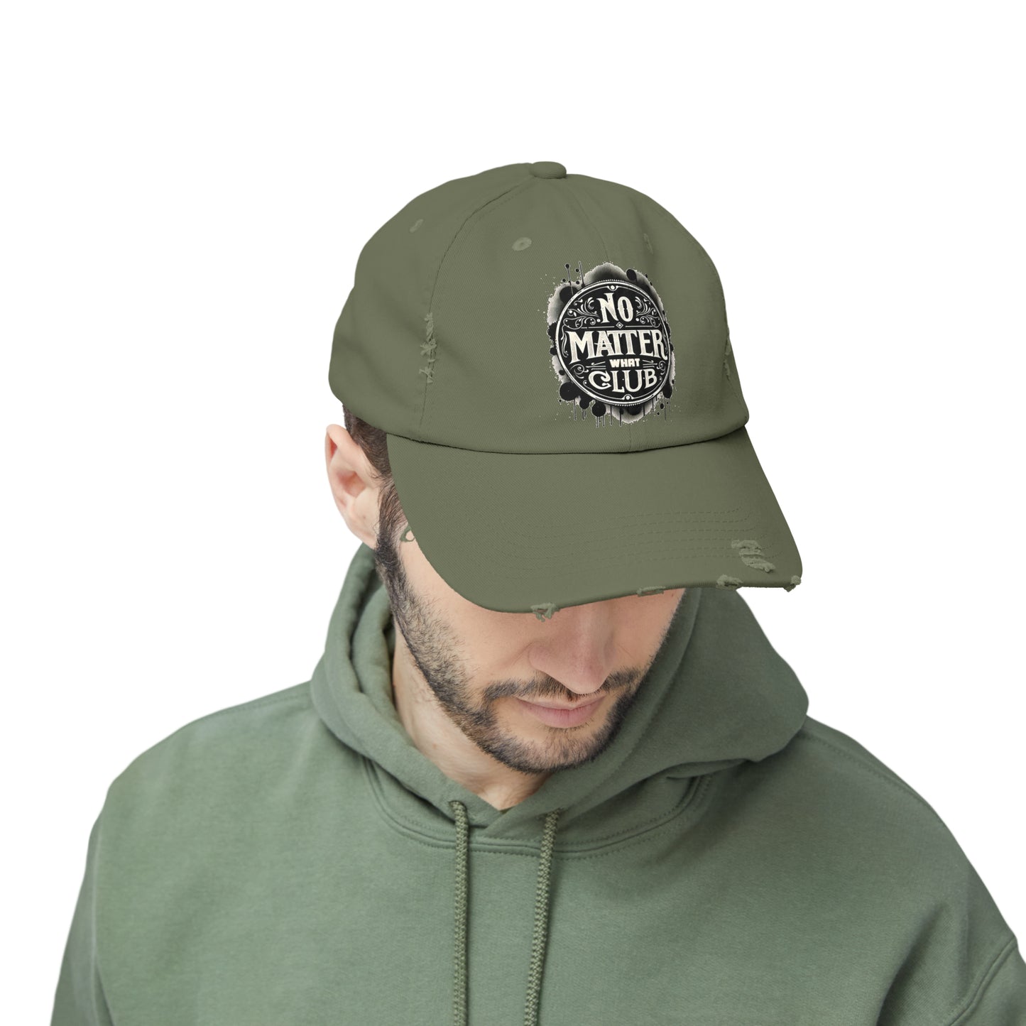 No Matter What Club Unisex Distressed Cap