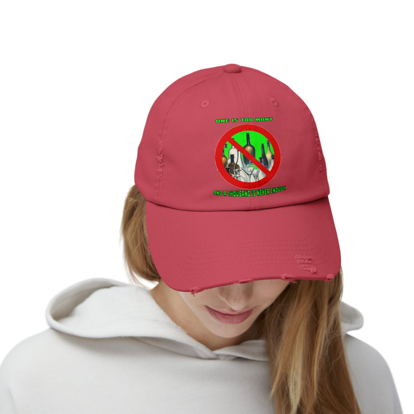 One is Too Many Unisex Distressed Cap