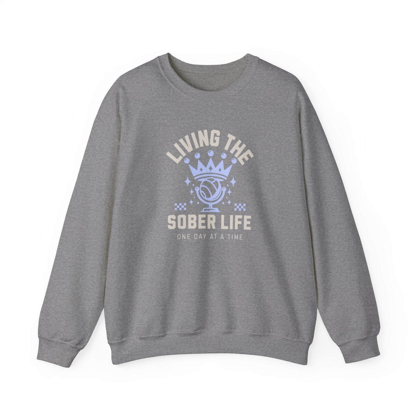 Living the Sober Life Unisex Heavy Blend™ Crewneck Sweatshirt