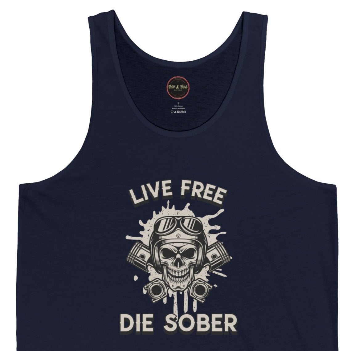 Live Free Die Sober Unisex Jersey Tank