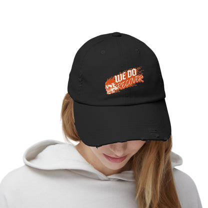 We Do Recover Unisex Distressed Cap