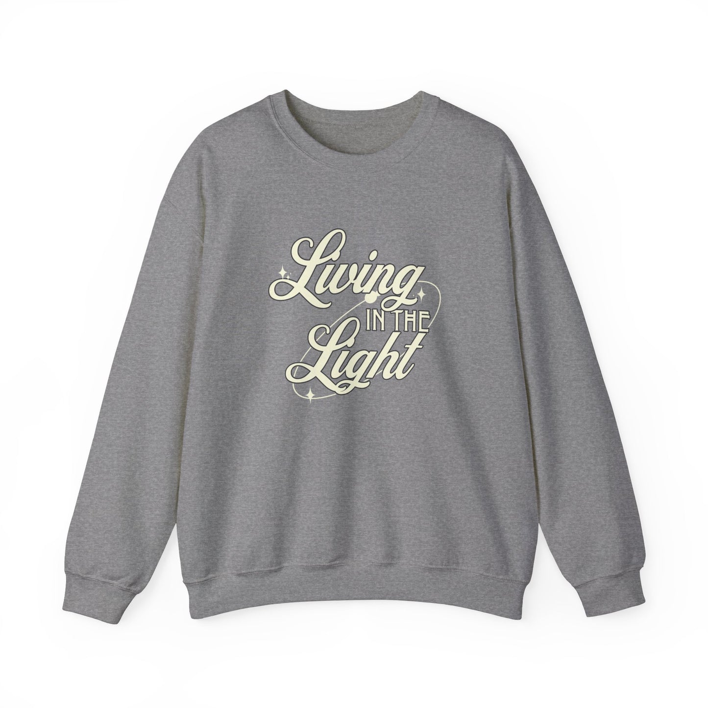 Living in the Light Unisex Heavy Blend™ Crewneck Sweatshirt