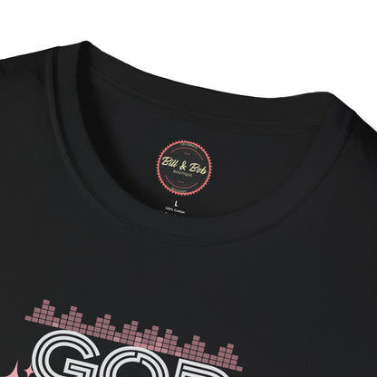 God is in the Pause Unisex Softstyle T-Shirt