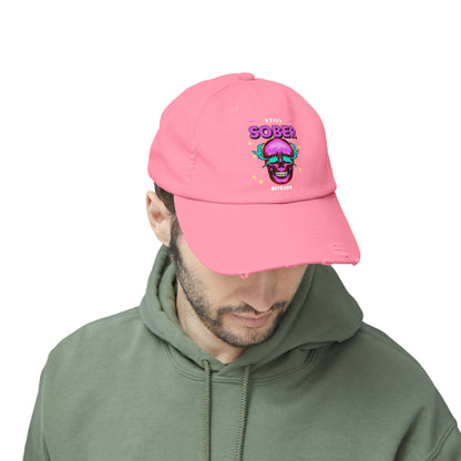 Still Sober Bitches Unisex Distressed Cap