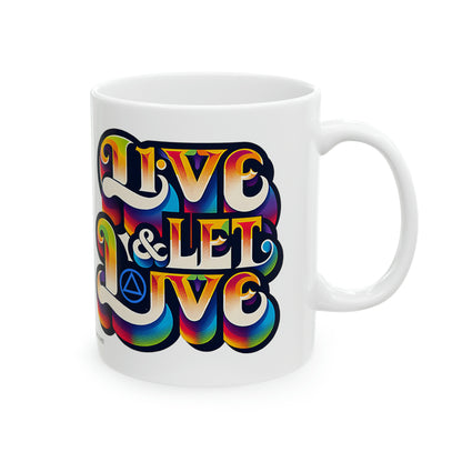 Live and Let Live Ceramic Mug, 11oz