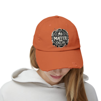 No Matter What Club Unisex Distressed Cap